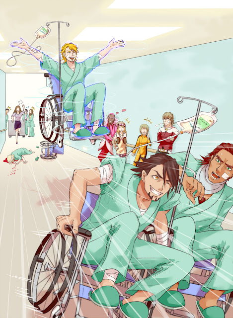 anime wheelchair race 