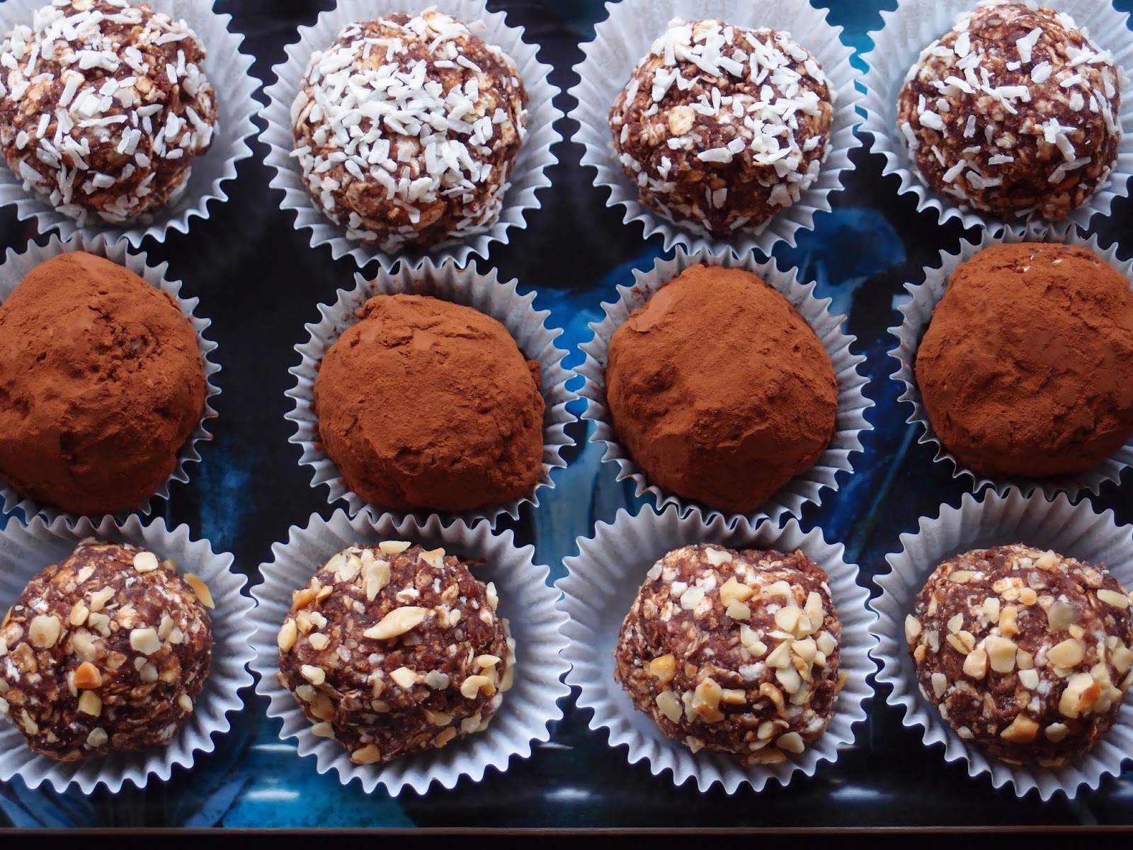 The VegHog Danish style cocoa and rum balls