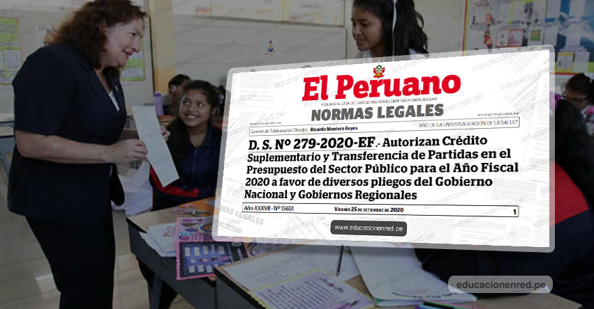 DEUDA SOCIAL 2020: Hasta 30 mil soles cobrarán Docentes, Cesantes, Jubilados y Personal Administrativo del Sector Educación (D. S. Nº 279-2020-EF) DEUDA SOCIAL 2020: Hasta 30 mil soles cobrarán Docentes, Cesantes, Jubilados y Personal Administrativo del Sector Educación (D. S. Nº 279-2020-EF)