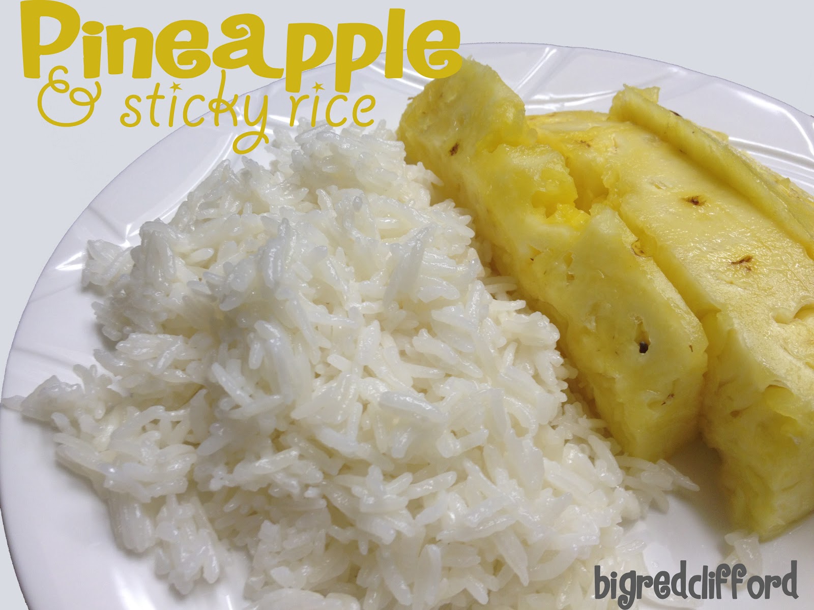 pineapple & sticky rice {cause mango said no} - Color Me Meg