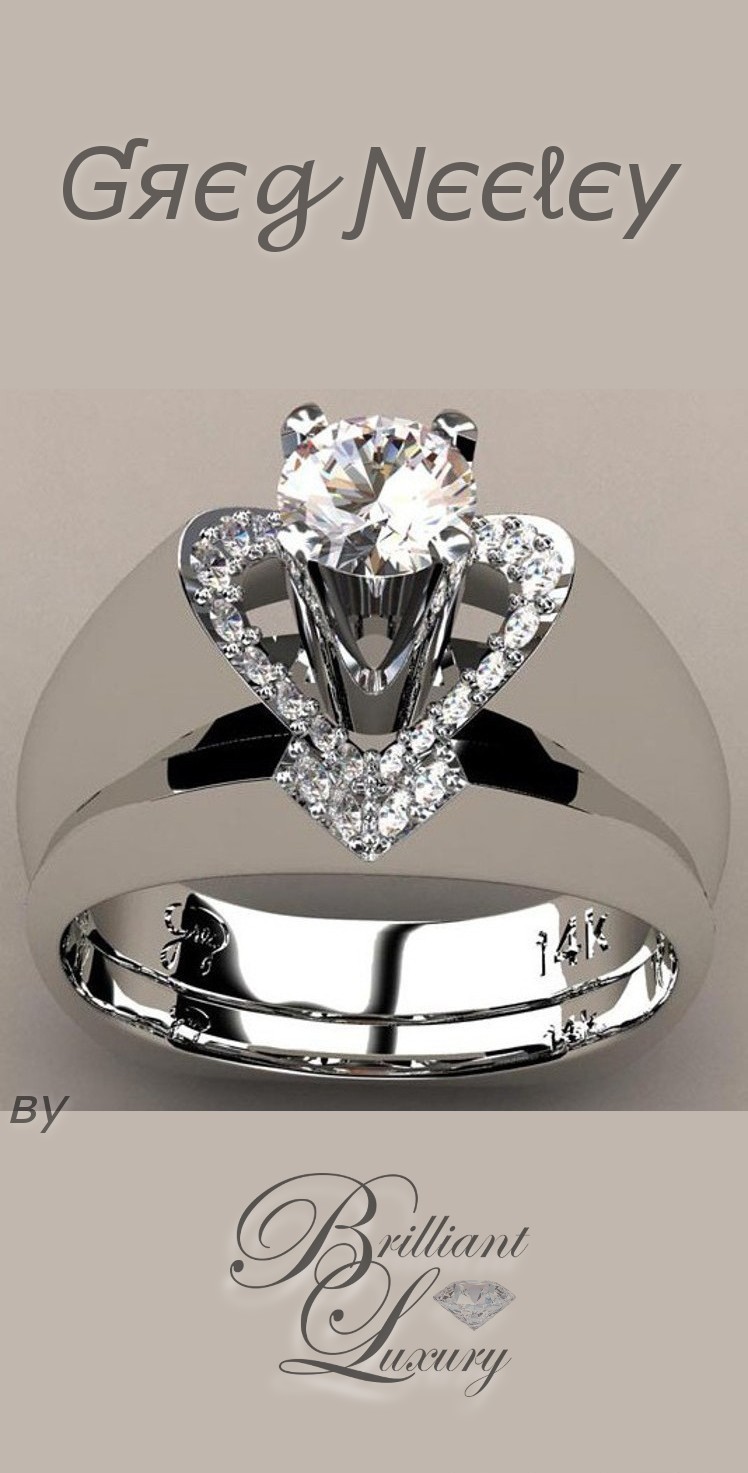 Brilliant Luxury ♦ Greg Neeley "V" Top Princess Engagement Set Brilliant Luxury ♦ Greg Neeley "V" Top Princess Engagement Set