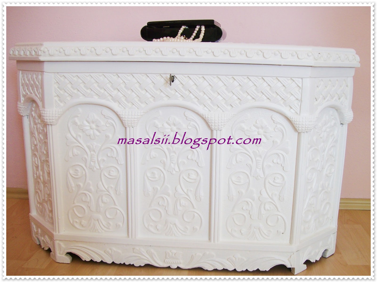 emine minşah AHŞAP SANDIK BOYAMA