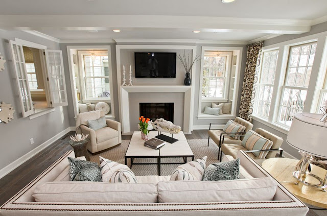 beige ivory living room decor design interior