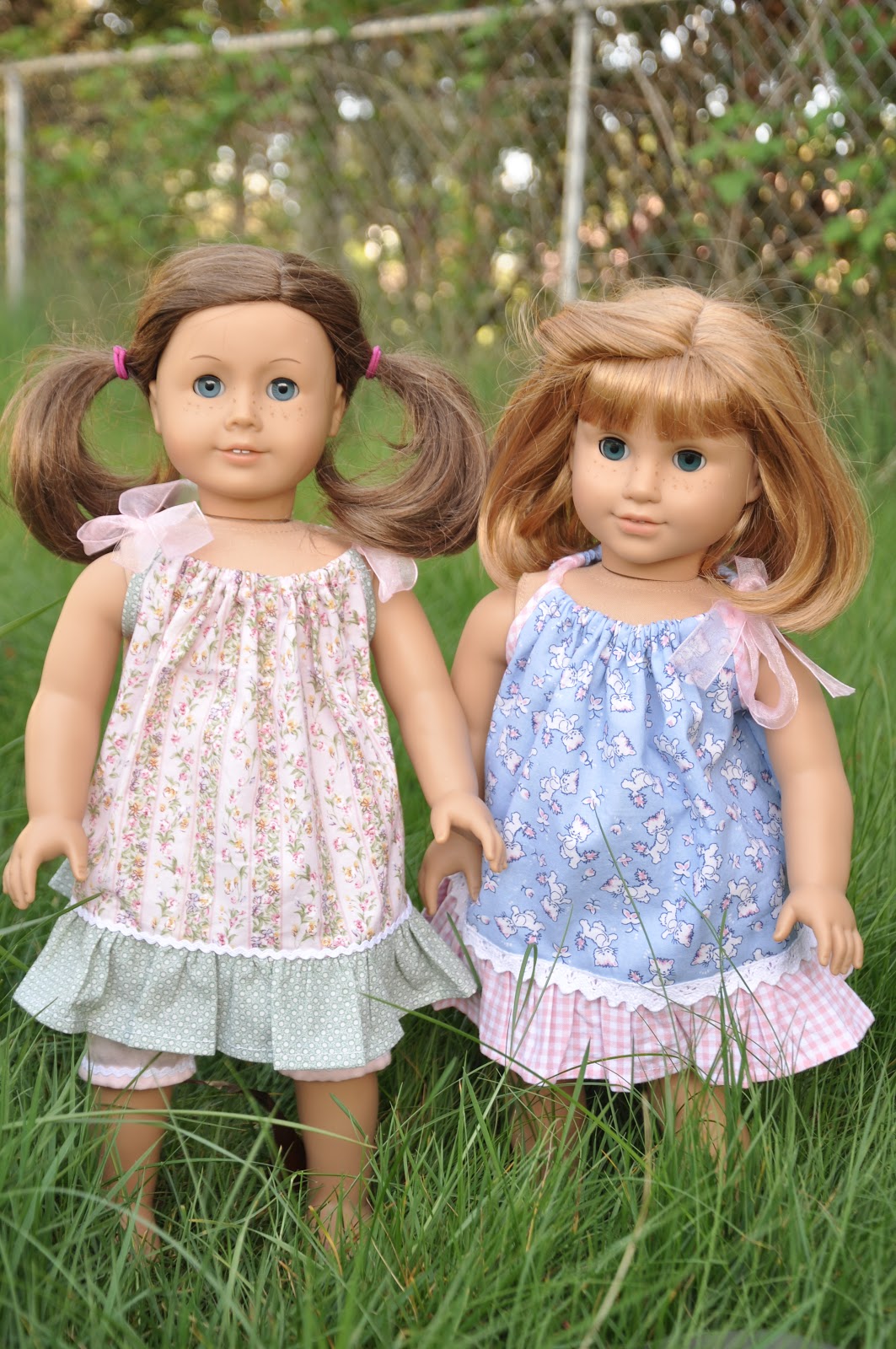 Dotsydoodle American Girl Doll Pillowcase Dresses