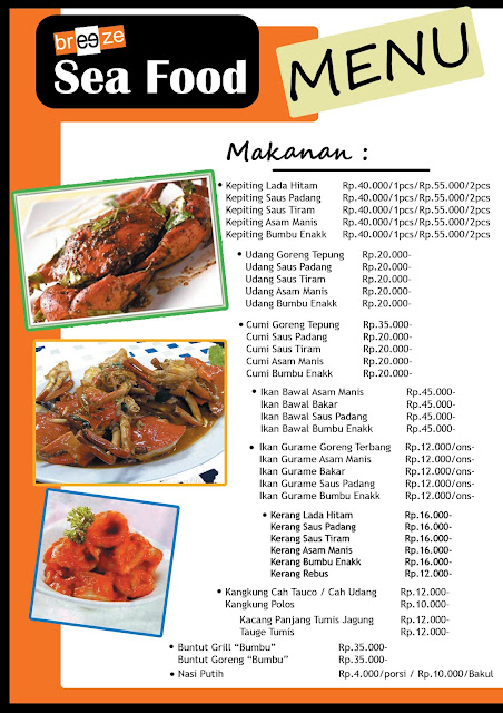 taman kuliner kalimalang: Menu