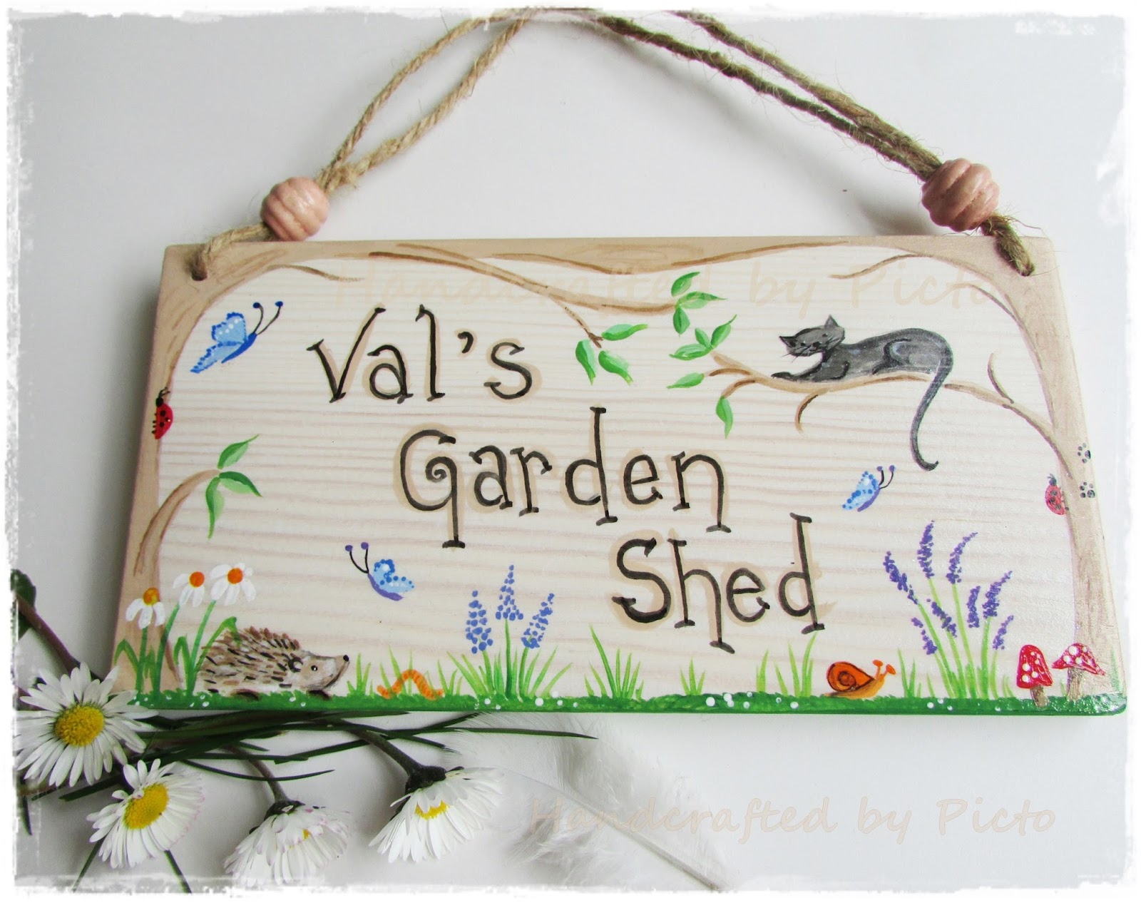 Handcrafted by Picto New Outdoor Plaques for Garden Sheds