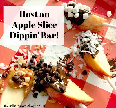 Assemble an Apple Slice Dipping Bar!