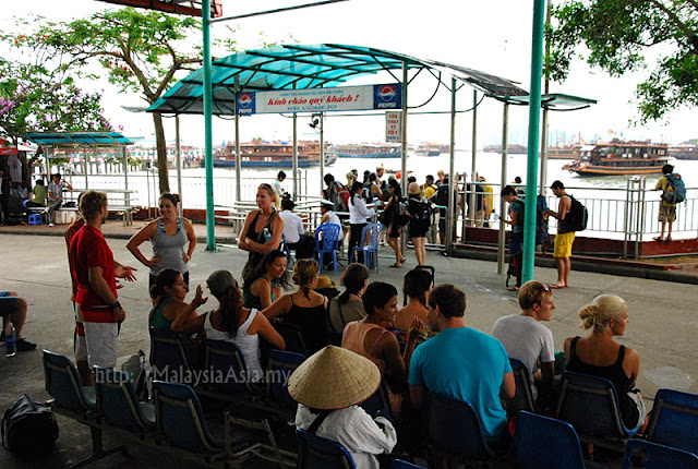 Tourist at Halong Bay