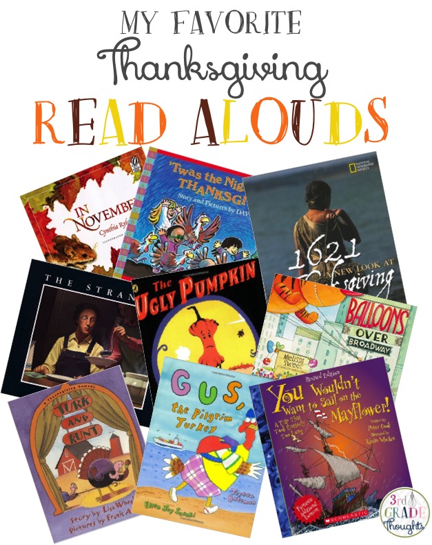 My Favorite Thanksgiving Read Alouds 3rd Grade Thoughts