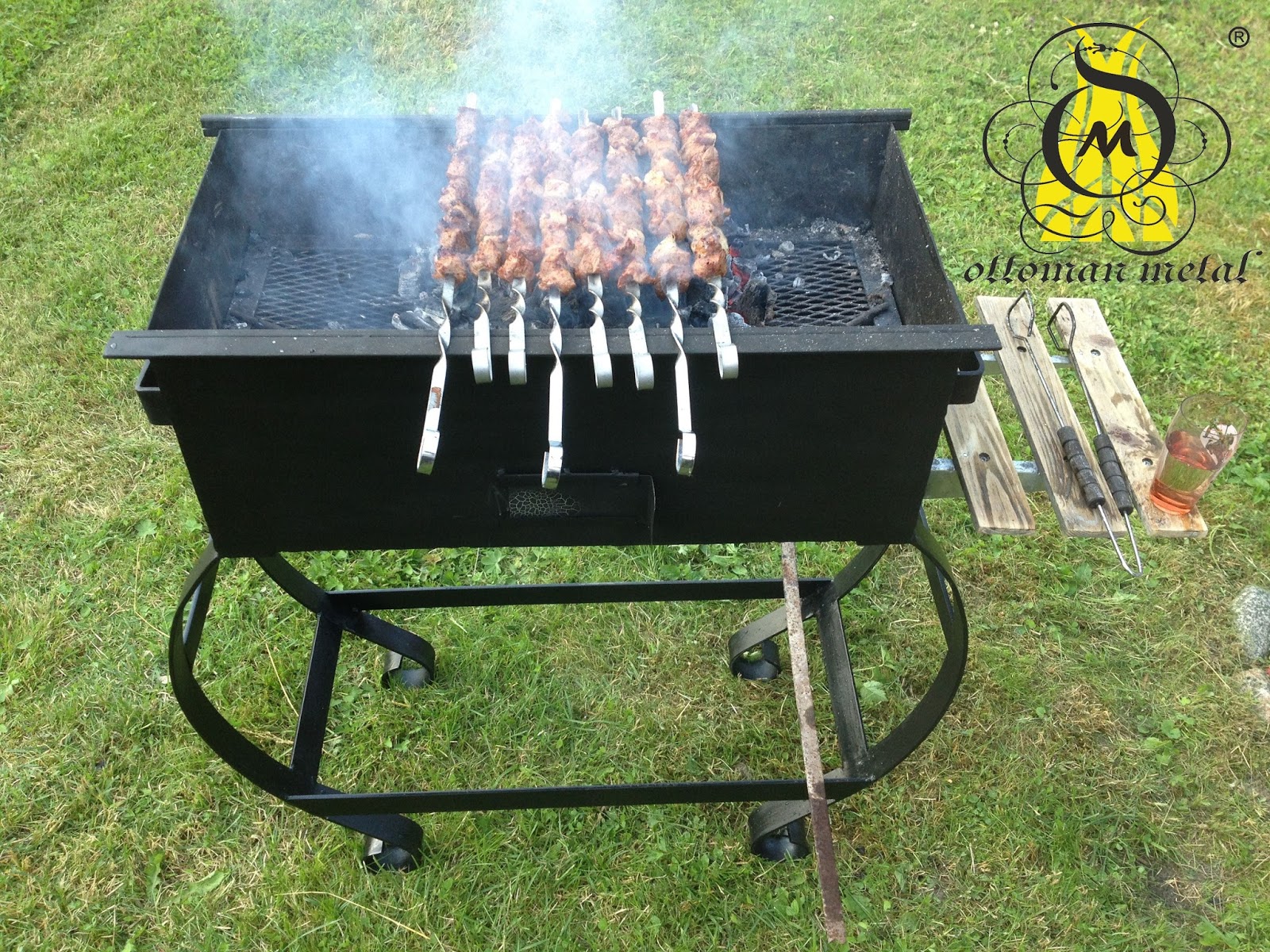 Wrought iron barbecue grillWrought iron metal Latvia