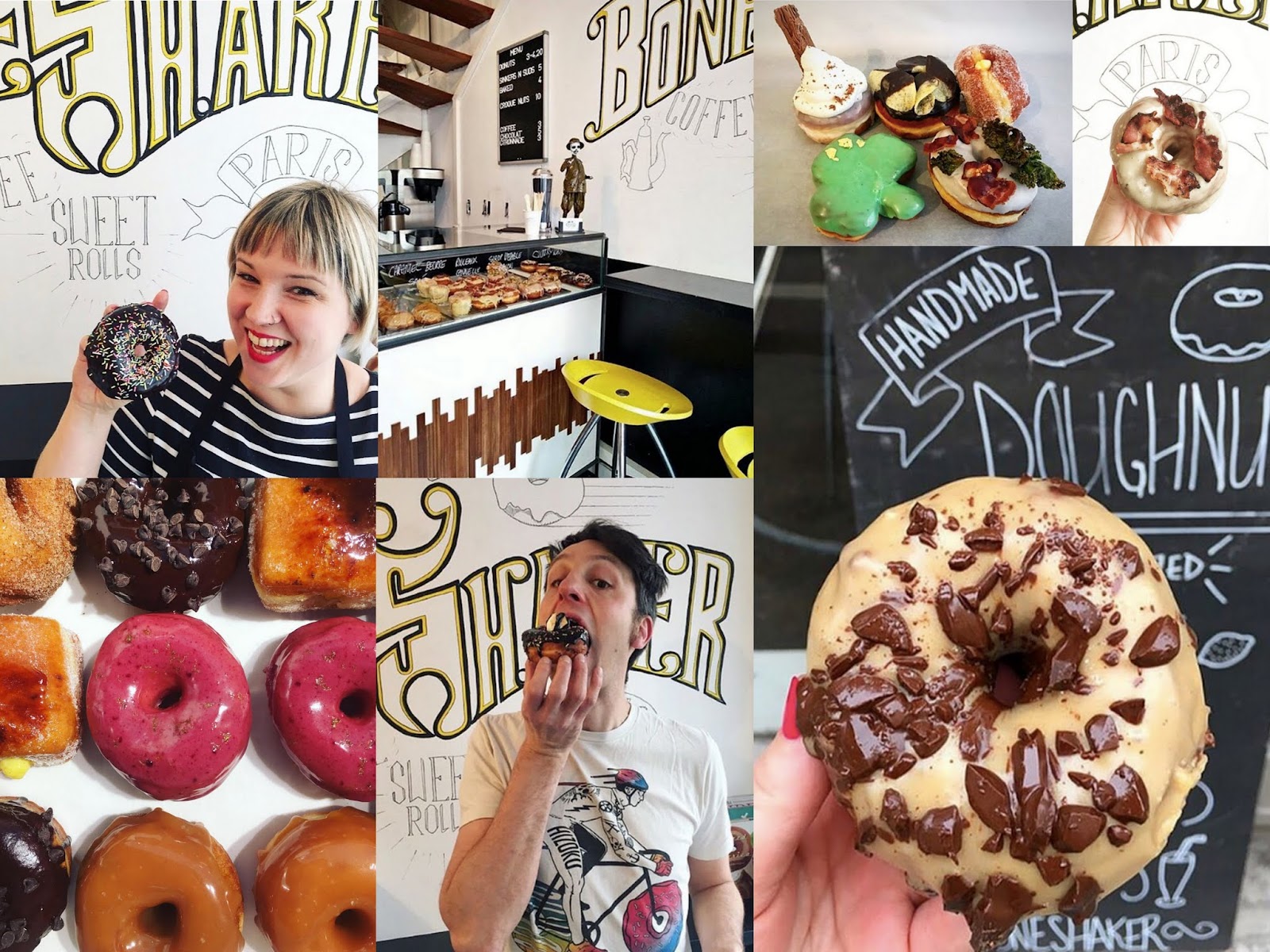 An American/Irishowned doughnut shop in Paris Boneshaker French