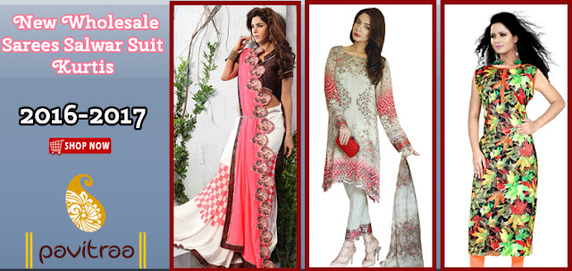 Latest 2016 Women Apparel Saree Salwar Suit Kurti Wholesale Catalogus Surat India at pavitraa fashion