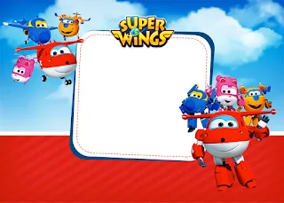 Super Wings: Tarjetas o Invitaciones para Imprimir Gratis. 