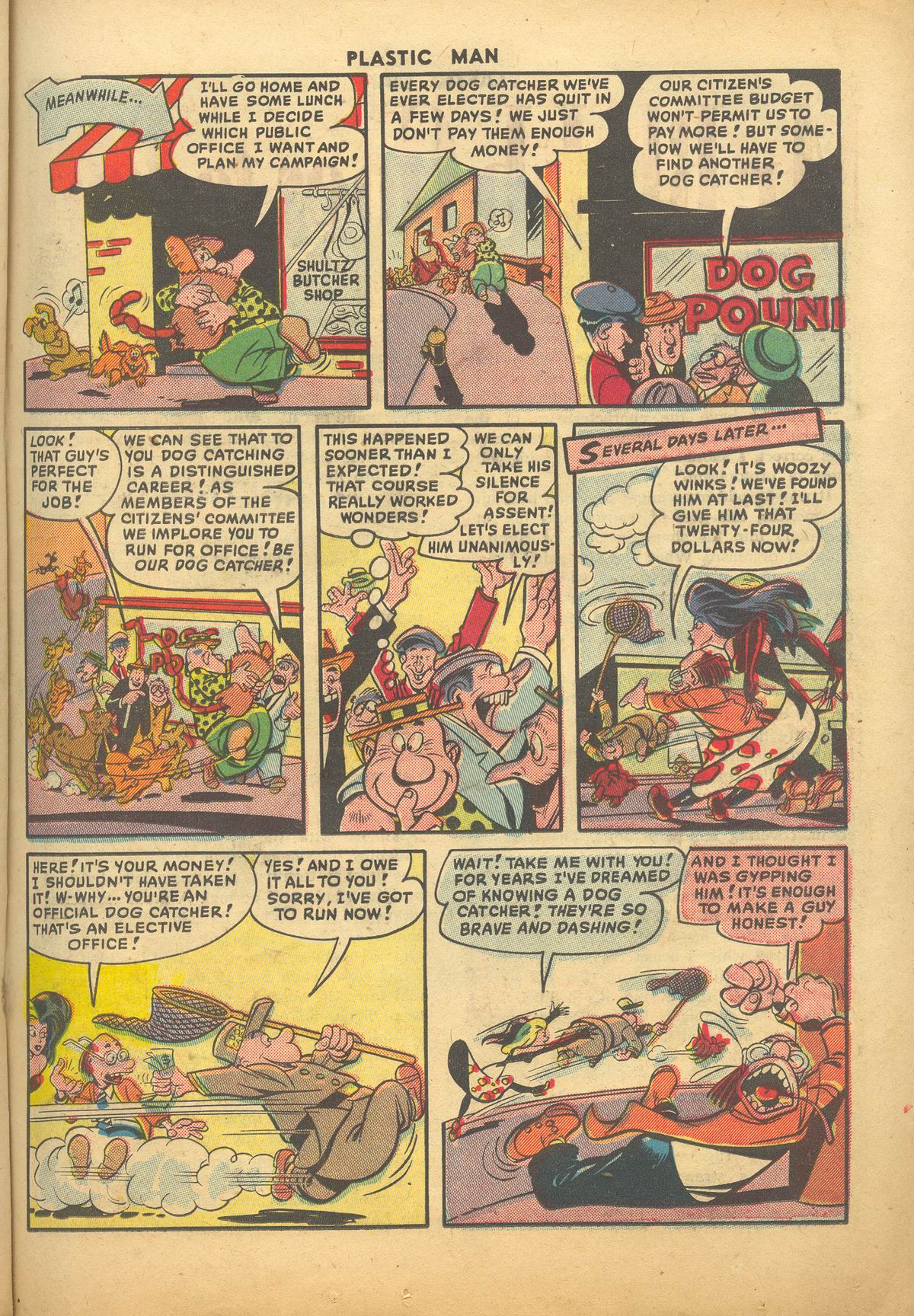 Read online Plastic Man (1943) comic -  Issue #20 - 21