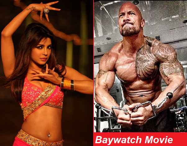 Priyanka Chopra cleavage In Baywatch Dwayne The Rock Johnson muscles Hollywood Movie As Villian Priyanka Chopra cleavage In Baywatch Dwayne The Rock Johnson muscles Hollywood Movie As Villian
