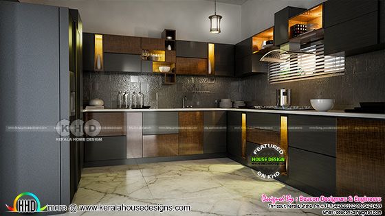 Kitchen interior Kerala