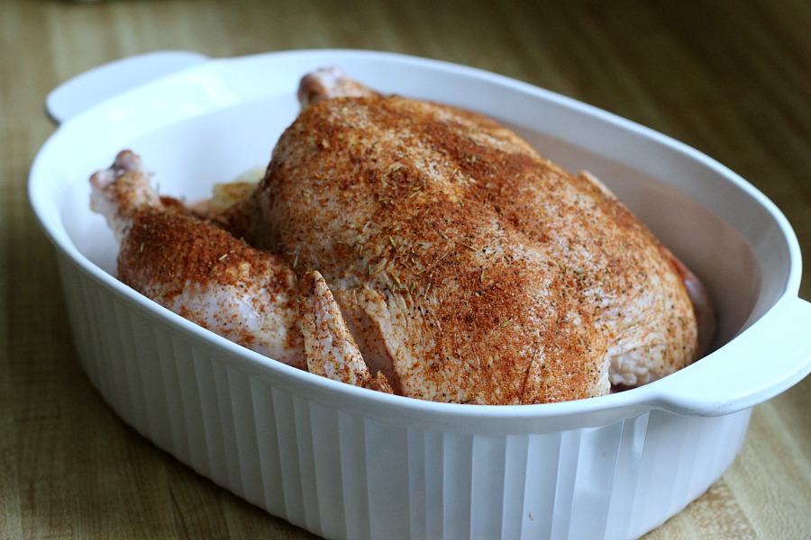 Slow Roasted HerbRubbed Whole Chicken Grateful Prayer Thankful Heart