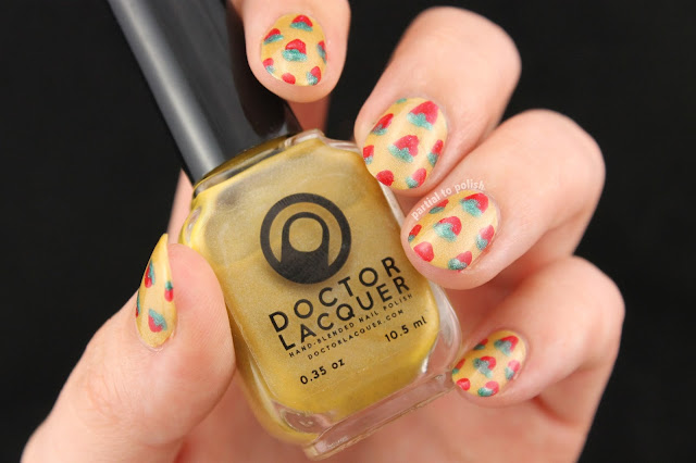 Holographic Strawberries Featuring Doctor Lacquer Carotene Holo, piCture pOlish O'Hara & B Squared Lacquer Change The Game
