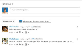 Mendapatkan Kritik Pedas Dari Pengunjung Youtube