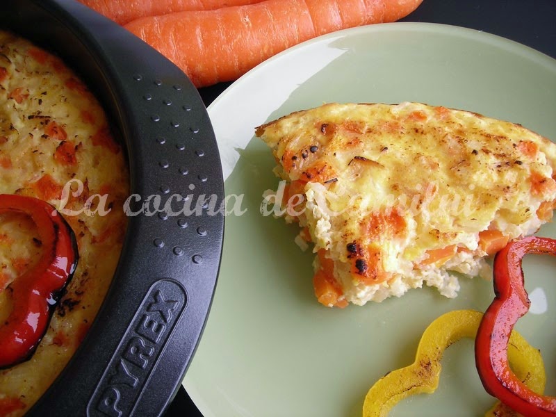 Zanahorias con queso cremoso al horno (La cocina de Camilni)