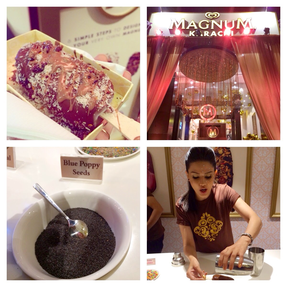 Collage from Magnum Store Karachi Launch