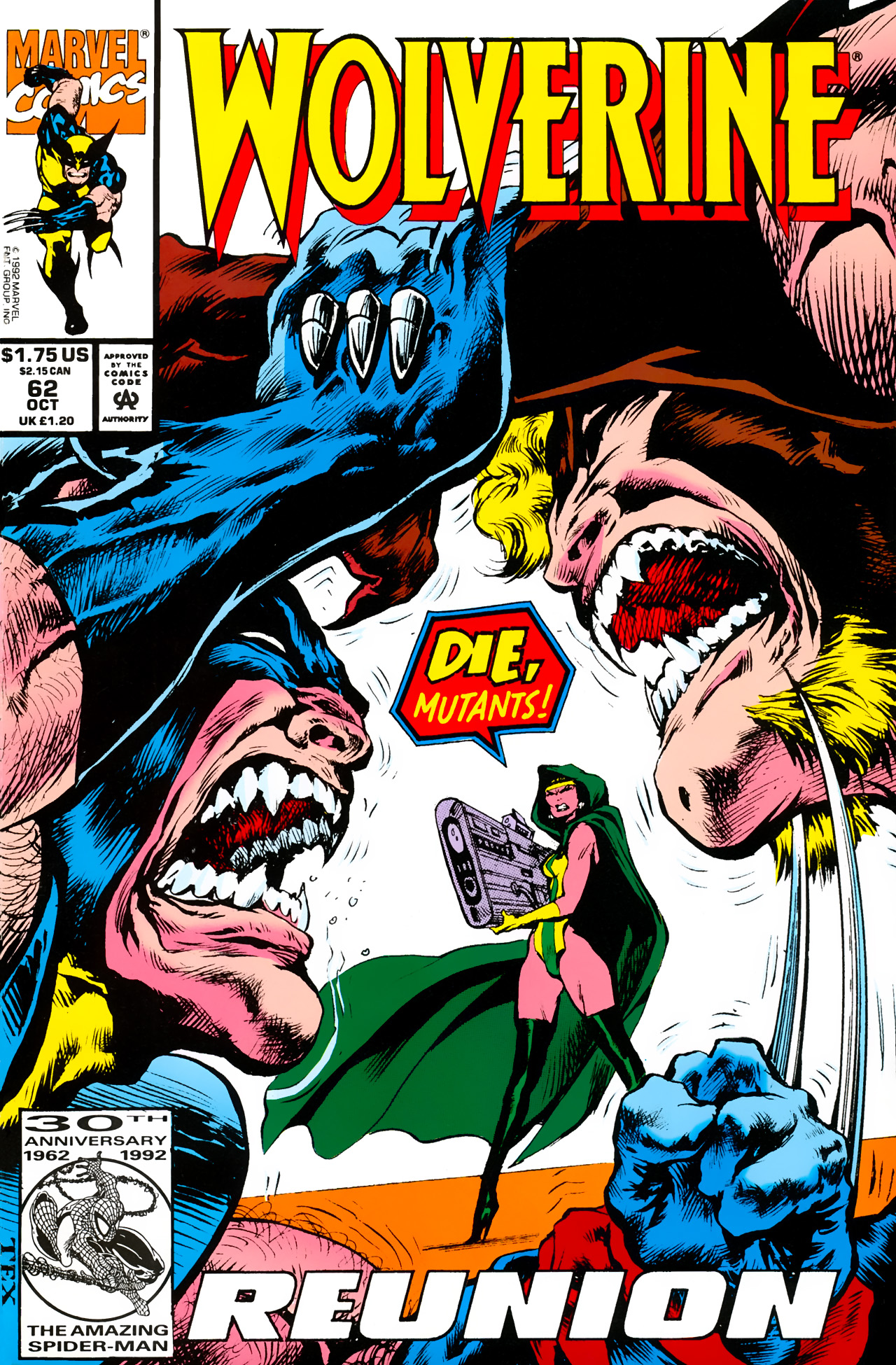 Read online Wolverine (1988) comic -  Issue #62 - 1
