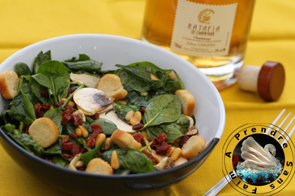 Salade croquante au chorizo flambé A Prendre Sans Faim