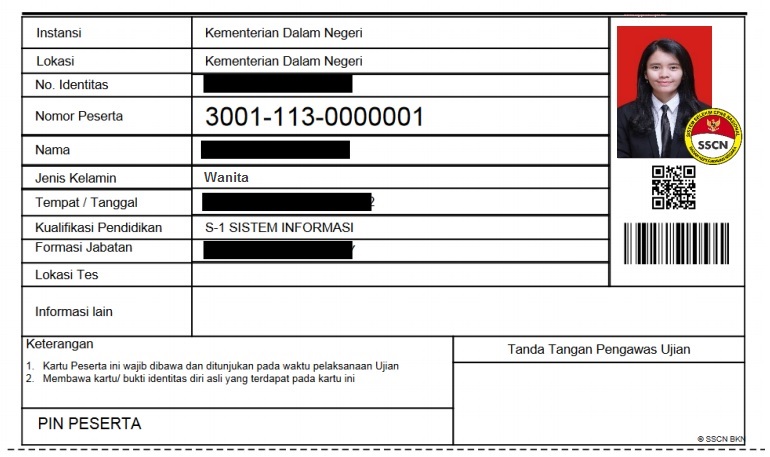 Cara Mencetak Kartu Peserta Ujian Cpns Cpns 2021 Daya Tampung Snmptn Sbmptn Umptkin