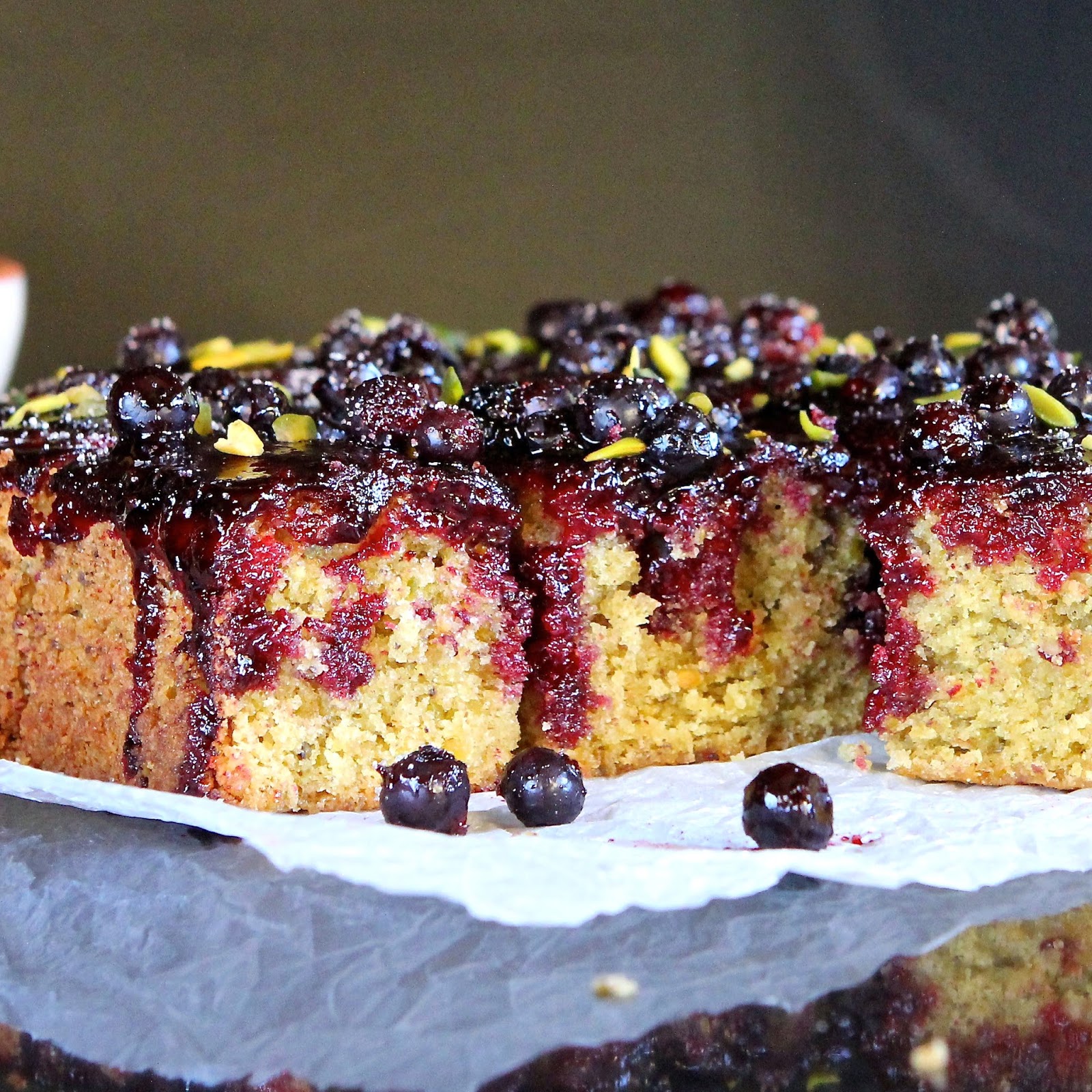 Gluten Free Alchemist Pistachio, Lime & Olive Oil Cake with