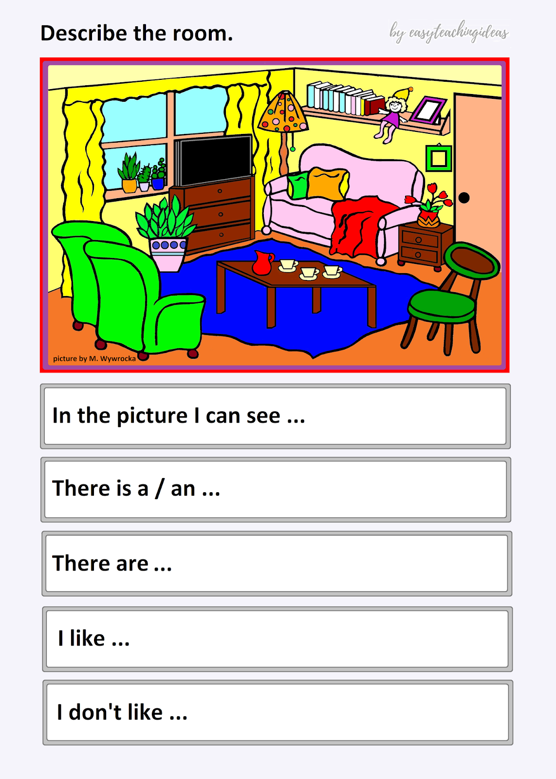 moje pomysły jak Describe the room