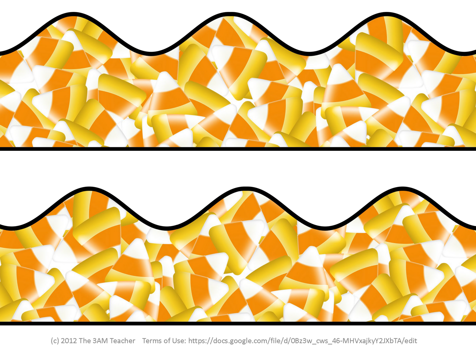 fun fall pumpkins border