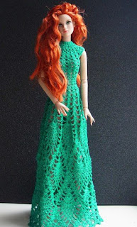 vestidos de barbie tejidos