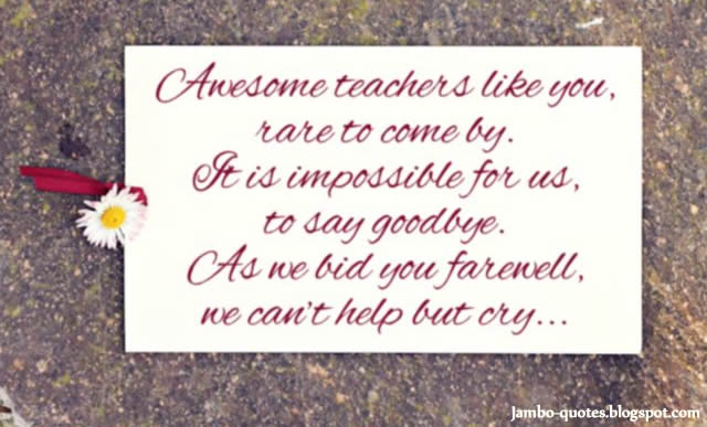thank you teacher messages farewell goodbye quotes for teacher