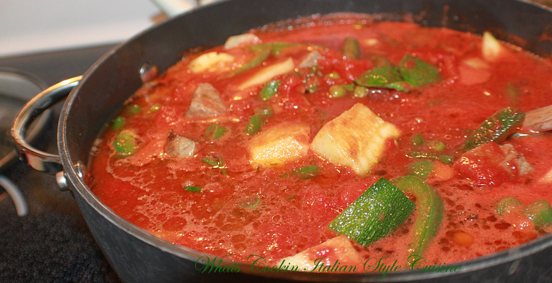 What's Cookin' Italian Style Cuisine Pork Zucchini Stew Recipe