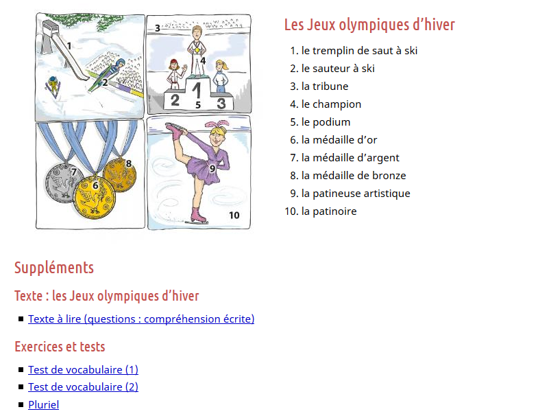 TICs en FLE Les Jeux ( et les sports ) Olympiques