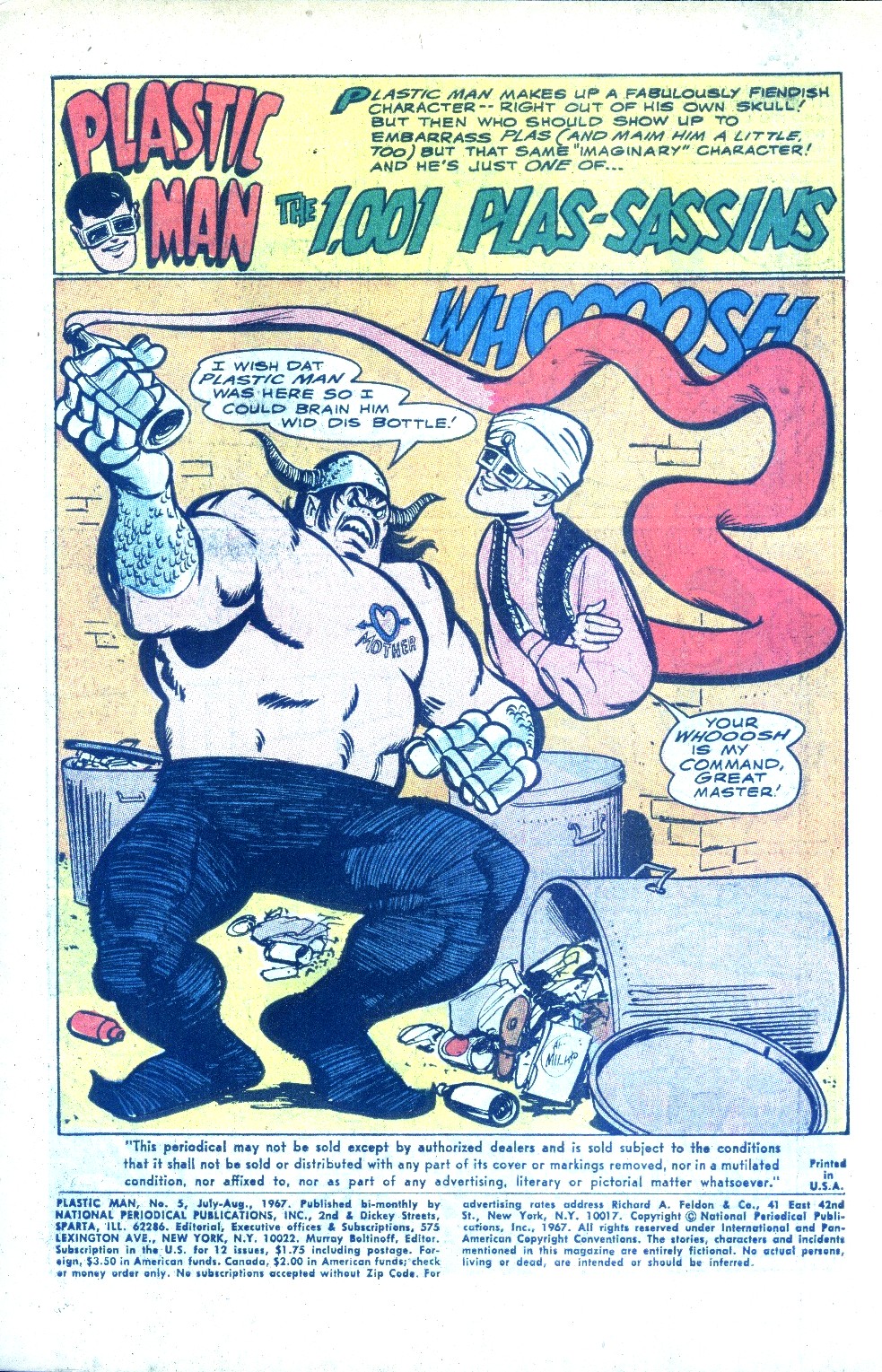 Read online Plastic Man (1966) comic -  Issue #5 - 3