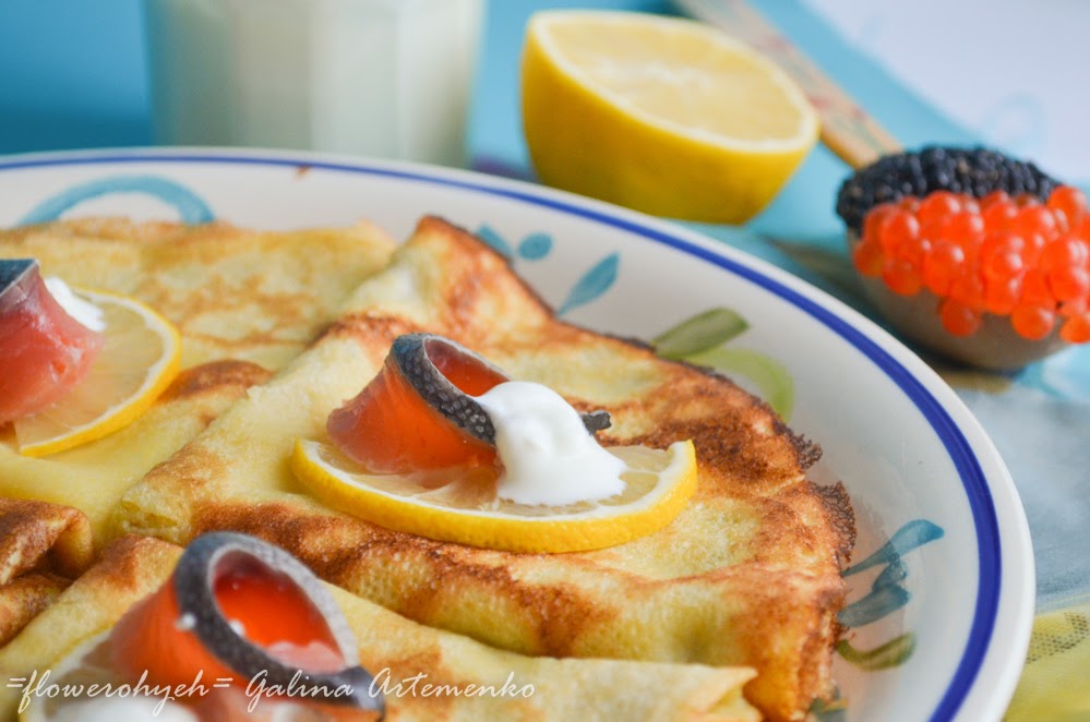тонкие блины блины на любой вкус