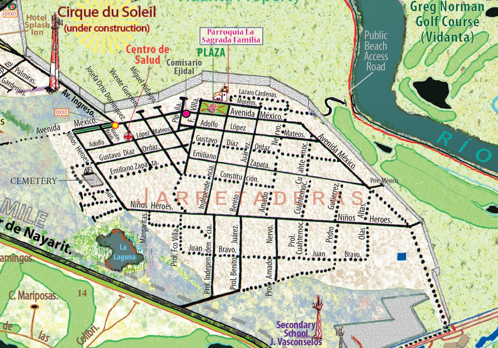Mapa Jeff Cartography Nuevo Vallarta Panoramic Map