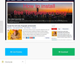 how to download free template for blogger