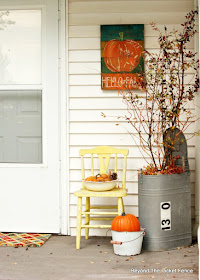 use thrift store finds to decorate for fall