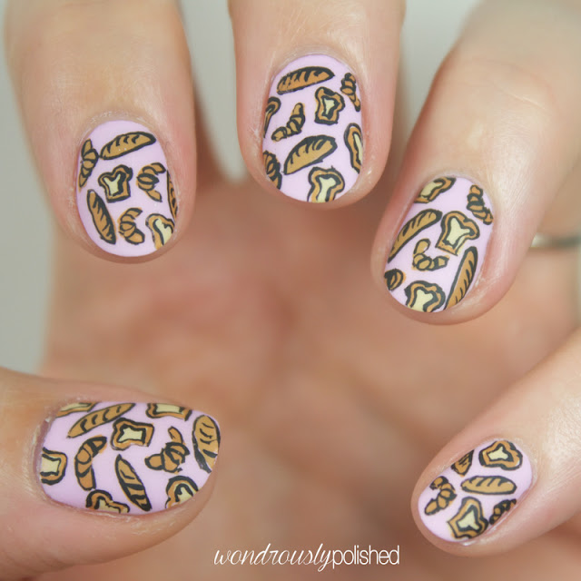 bread nail art