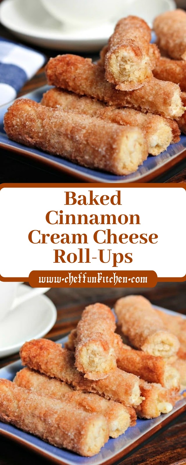 Baked Cinnamon Cream Cheese Roll-Ups Baked Cinnamon Cream Cheese Roll-Ups