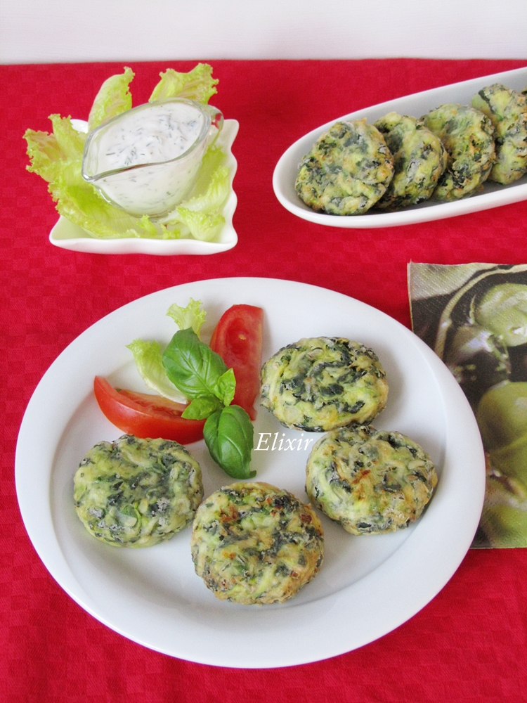 Кулинарен еликсир спаначени кюфтета с тиквичка и фета сирене