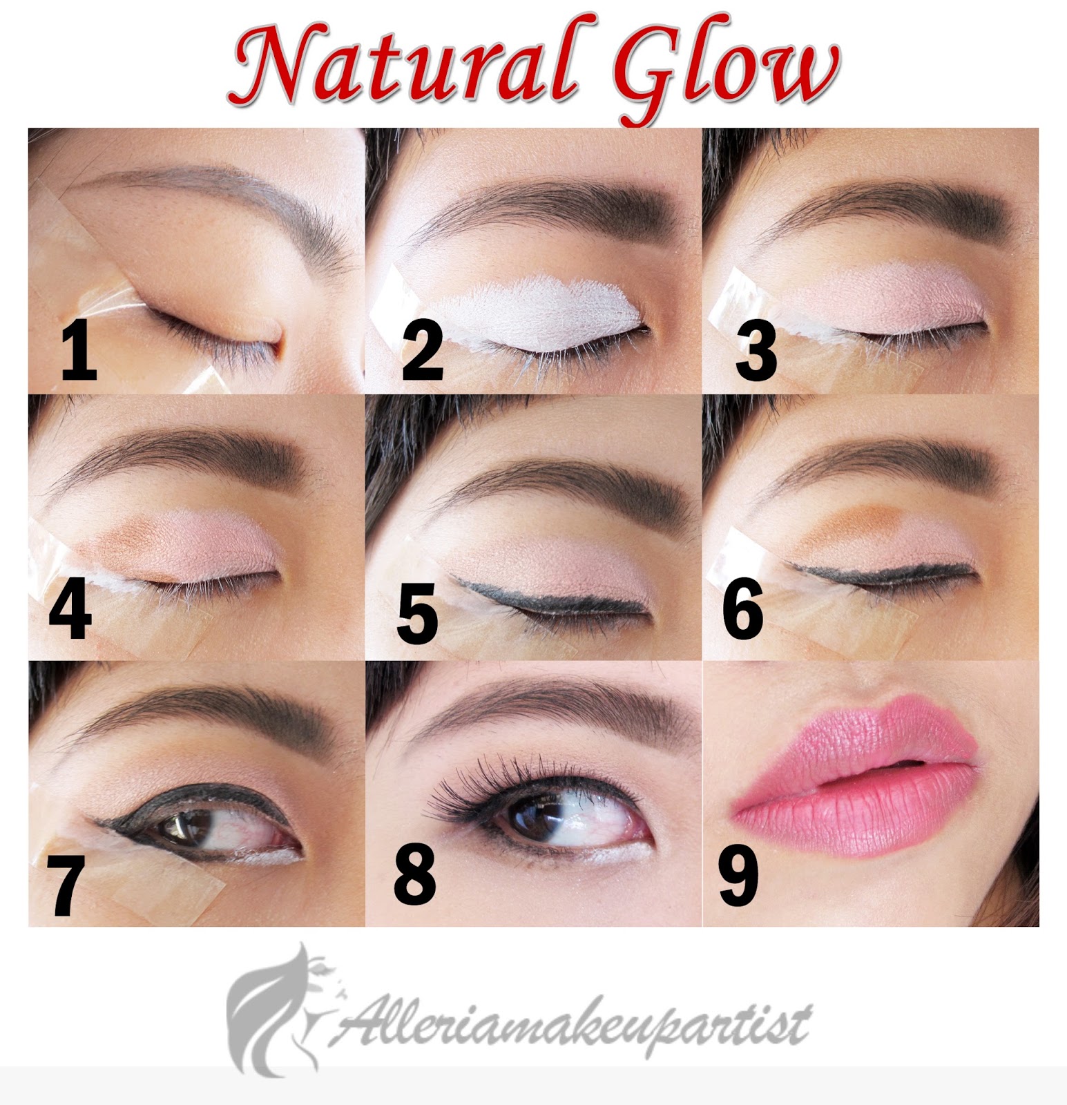 NATURAL GLOW EYE MAKEUP TUTORIAL With LOCAL BRAND Alleriamakeupartist