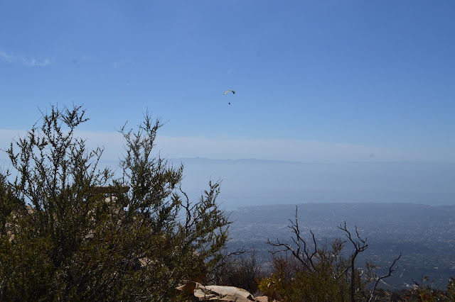 paraglider over the hills