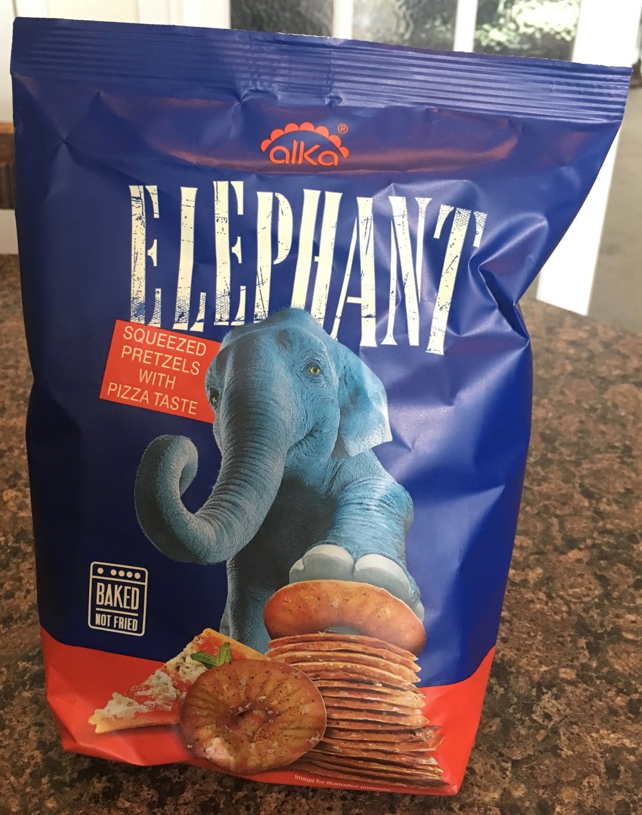 FOODSTUFF FINDS Elephant Squeezed Pretzels with Pizza Taste (Parc Market) By Cinabar