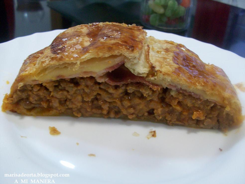 A mi manera PASTEL HOJALDRADO DE CARNE