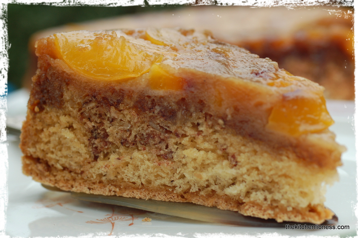 The Kitchen Lioness Tuesdays with Dorie Nectarine Upside Down Chiffon Cake