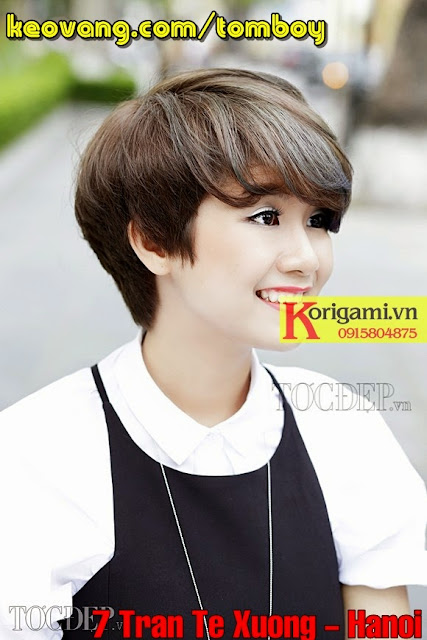 KIỂU TÓC NGẮN TOMBOY ĐẸP DÀNH CHO GƯƠNG MẶT TRÒN MŨM MĨM