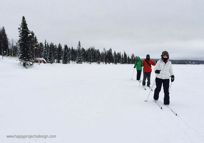 Laponia: esquí de fondo sobre el lago helado